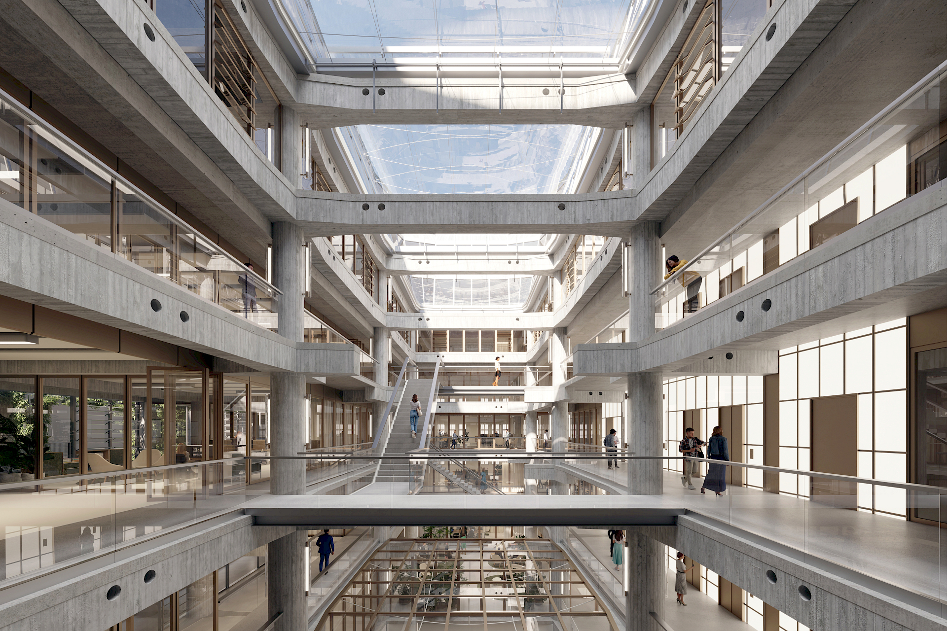 Kraftwerk für Kreativität: Office Atrium